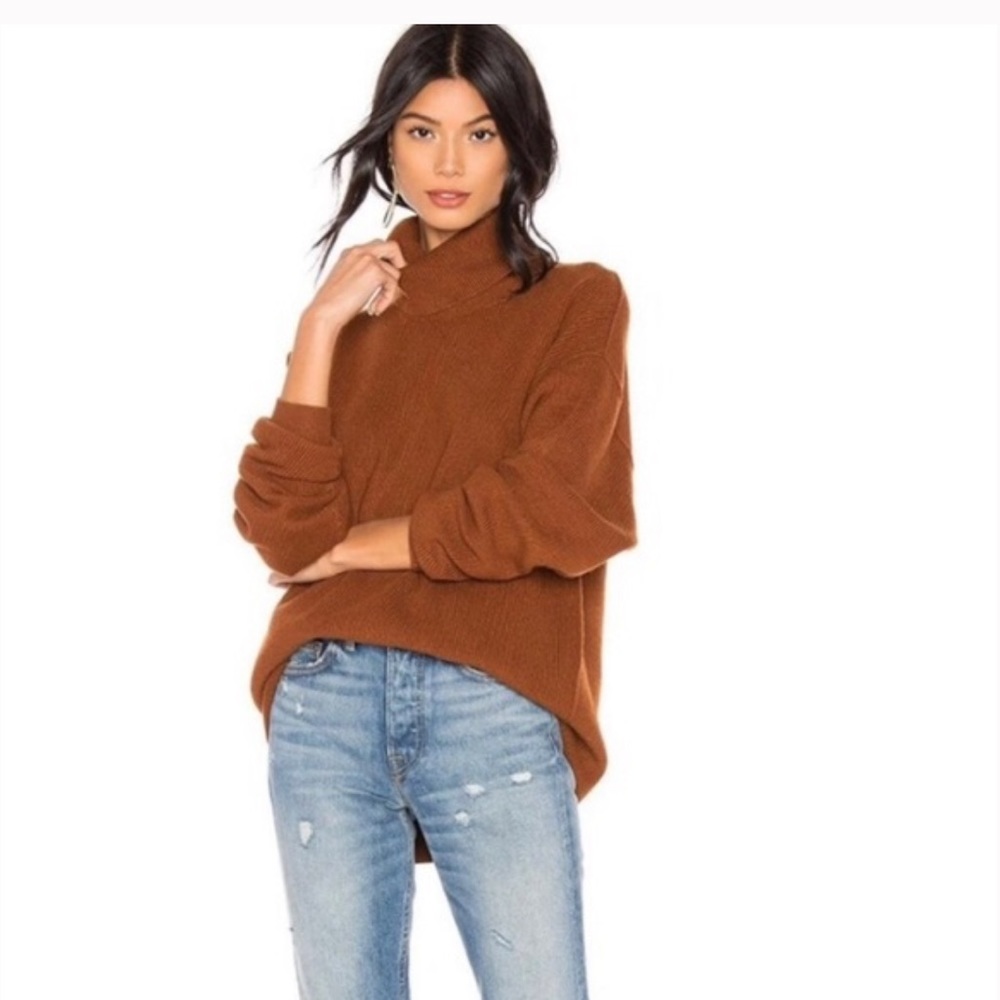 Free People Tobacco Turtleneck Sweater